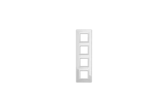 PLAQUE VERA 44 CARREE EN VERRE BLANC 2+2+2+2 MODULES