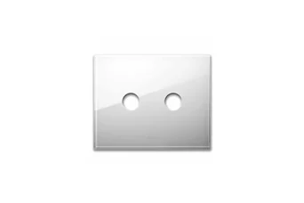 PLAQUE NEW STYLE RECTANGULAIRE EN VERRE BLANC 3 MOD 2COM