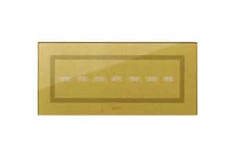 PLAQUE VERA 44 TOUCH RECTANGULAIRE GOLD 7 COMMANDES