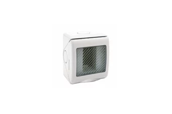 BOITE ETANCHE APPARENTE IP55 1 MODULE S45 BLANC